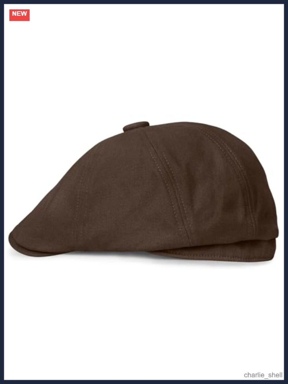 Cotton 8 Panel Newsboy Cap Gatsby Flat Hat Vintage Twill Peaky Blinders